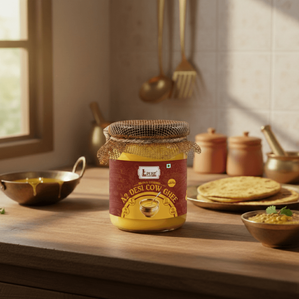 A2 Desi Cow Ghee – 500ml Glass Jar